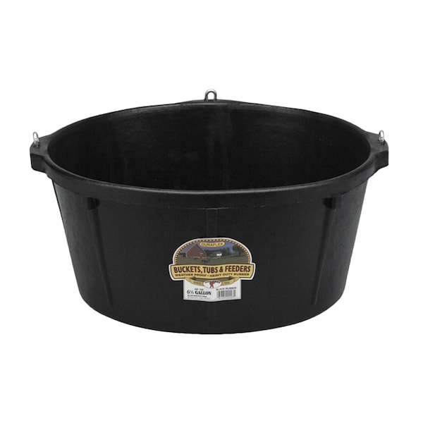 Miller Mfg Duraflex Rubber Feeder Tub with Hooks 6-1/2 Gallon 4335 - main